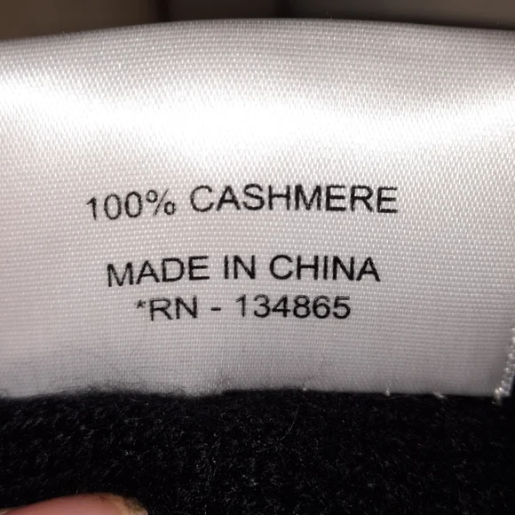 CARMEN MARC VALVO Cashmere Coat Fox & Beaver Fur Mob Wife Aesthetic Black S M - Picture 6 of 13